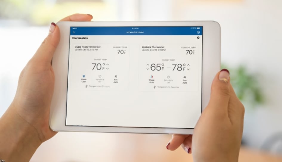 Thermostat control in Jamestown